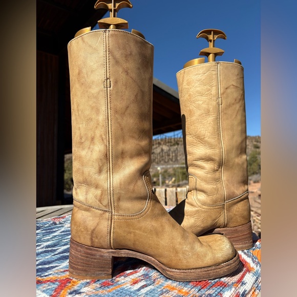 Frye 60s-70s Campus Vintage Black Label Boots - Picture 8 of 16